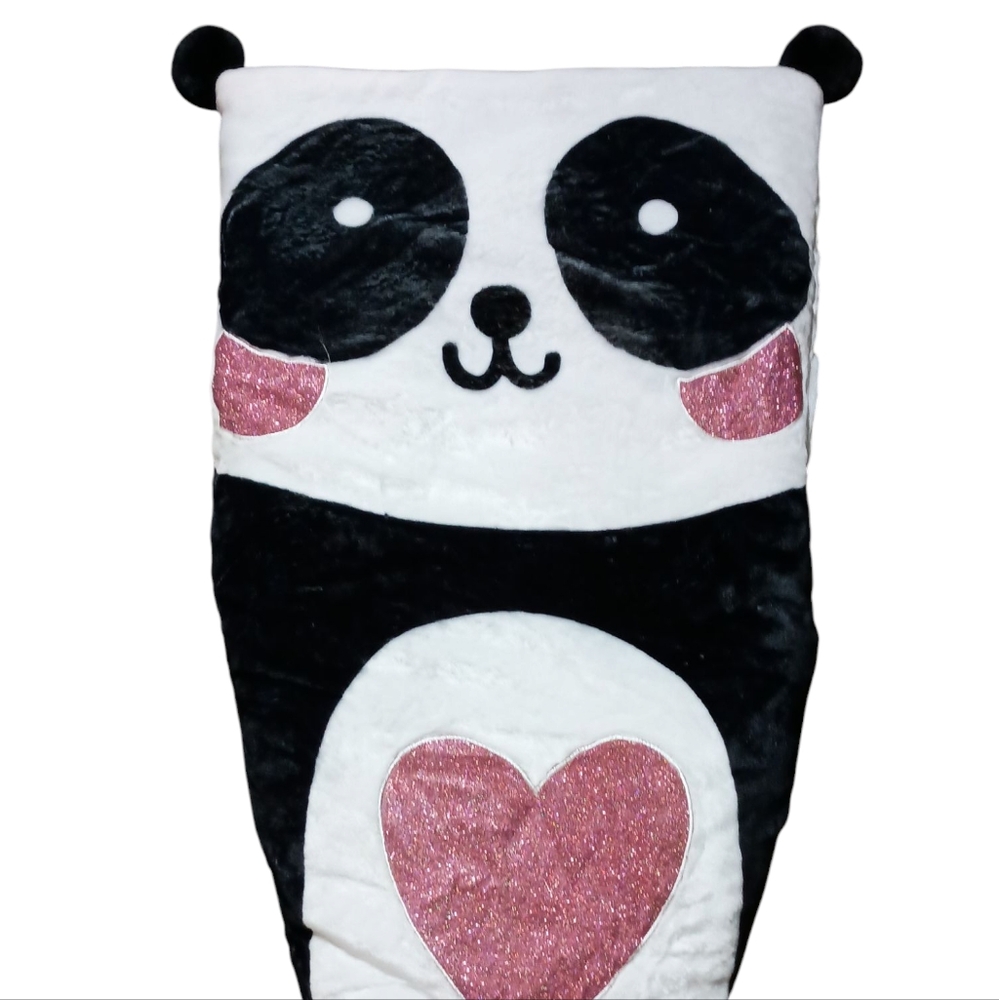 Cute Panda Sleeping Bag with Pink Heart